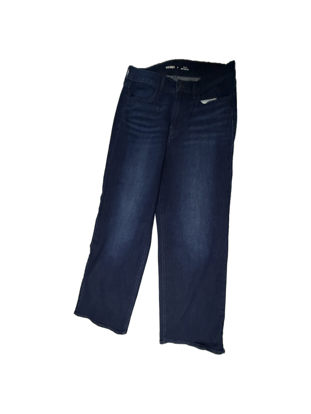 Old Navy Extra High Rise Wide Leg Jeans Size 6 Dark Blue